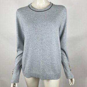 Court & Rowe Cotton Wool Sweater Scoop Neck Long Sleeve Thin Knit Women XL‎ NWT